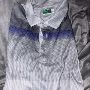 Ben Hogan Men's Gray and purple Polo Shirt